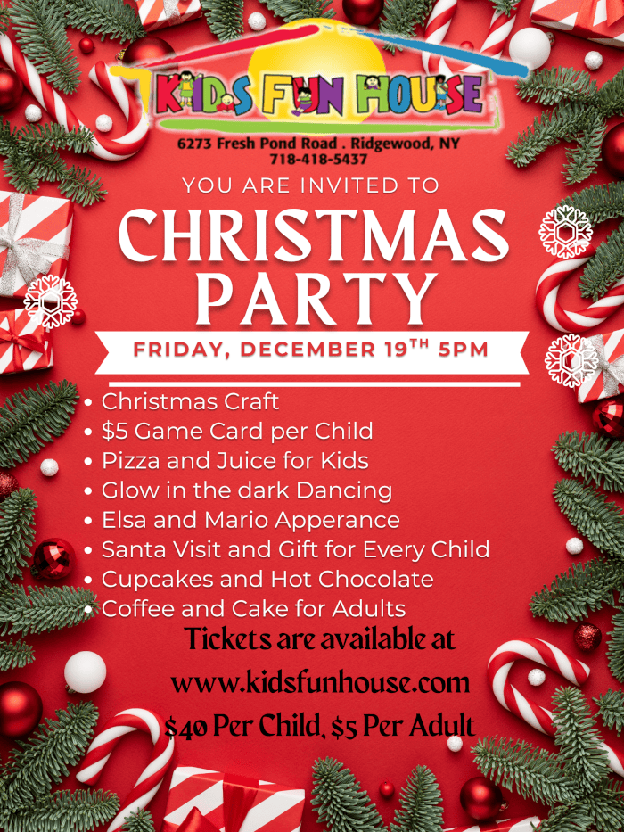 kidsfunhouse christmas party 2025